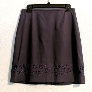EUC Beautiful Navy Ann Taylor Skirt
